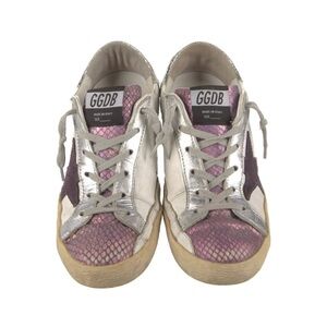 Golden Goose Purple and Silver Women's Sneakers